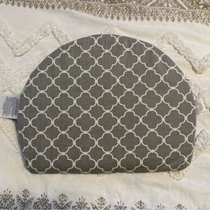 Boppy Pregnancy Wedge Pillow in a gray and white trellis pattern